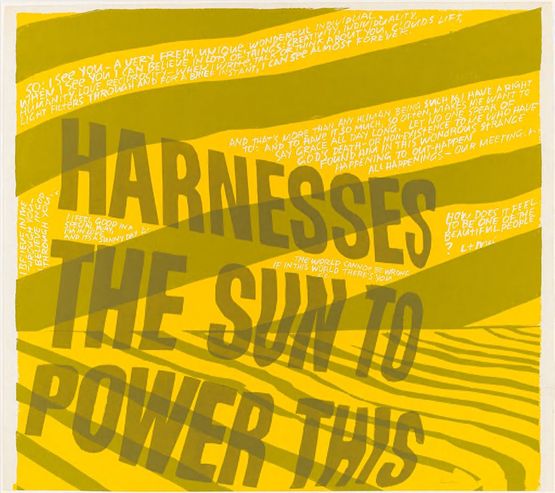 harness the sun by Corita Kent contemporary artwork Print