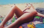 Beach by Hilo Chen contemporary artwork Painting
