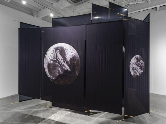 Planetary Bath _ Microscopium  Telescopium by Xue Mu contemporary artwork Sculpture