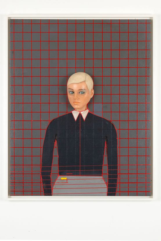 Blind Spot Detecting Unit Pearl Grid Chips  Spectacle  1 by Thomas Zipp contemporary artwork Painting