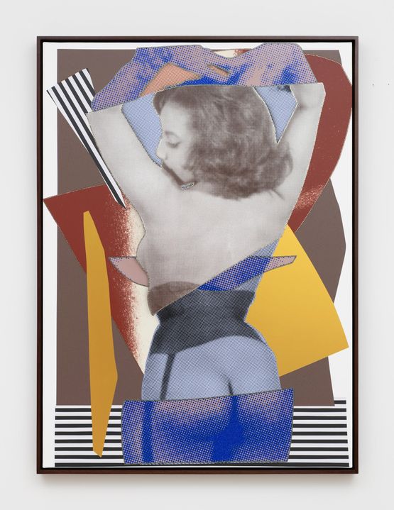 Silken Lady 1 by Mickalene Thomas contemporary artwork Painting