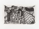 Waiting Rituals 01 by Khaled Jarada contemporary artwork drawing works on paper