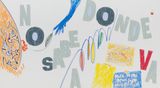 No Sabe A Donde Va saltan los peces teniendo muchas veces la playa por prision  Doesnt Know Where Its Going the fish jump often having the beach as a prison by Nadia Hernandez contemporary artwork drawing painting works on paper