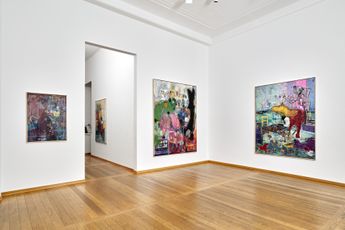Contemporary art exhibition Markus Oehlen Scumbag Rising at Knust Kunz Gallery Editions Munich Germany