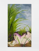 Head in the grass by Karolina Jabonska contemporary artwork painting