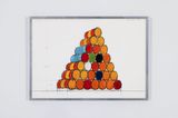 Progetto per 28 Barrels Structure by Christo contemporary artwork works on paper