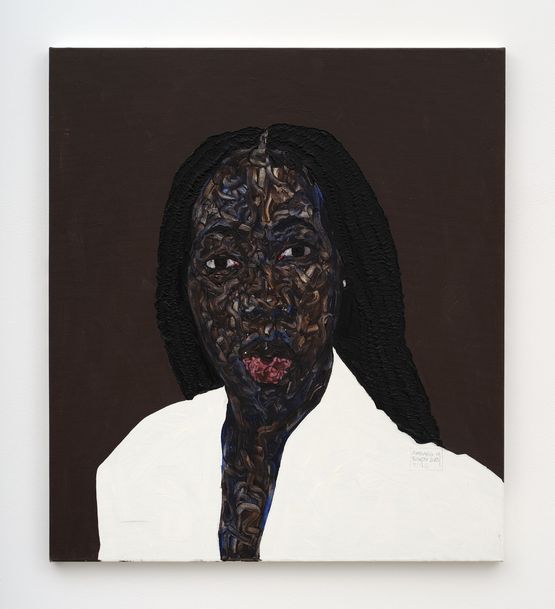 Front Open Shirt by Amoako Boafo contemporary artwork Painting