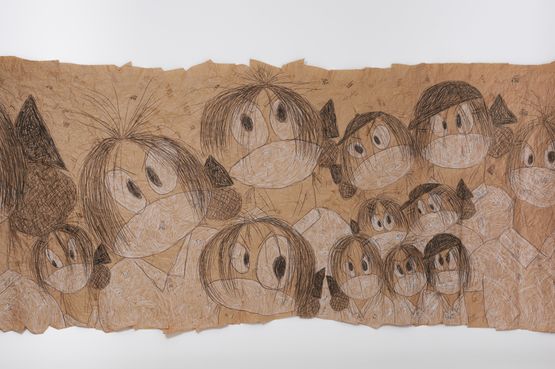 Usual Suspects by Shin Min contemporary artwork Works on Paper