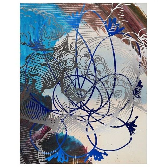 Carracci Flower by Jeff Koons contemporary artwork Print