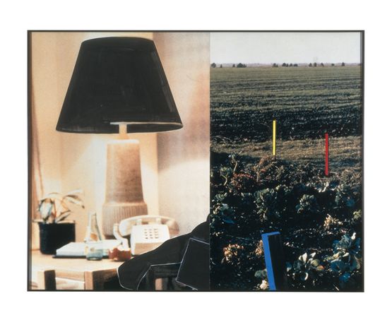 Black Lamp With Three Choices by John Baldessari contemporary artwork Painting