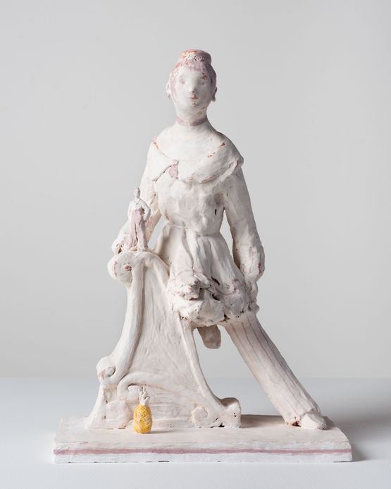 Woman with Pineapple by Linda Marrinon contemporary artwork