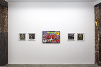 Contemporary art exhibition Nell Kunmanara Tiger Yaltangki Nell And Tiger Love ACDC at STATION Sydney Australia