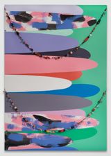 untitled beads by Sarah Cain contemporary artwork painting