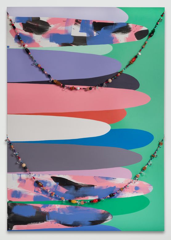 untitled beads by Sarah Cain contemporary artwork Painting