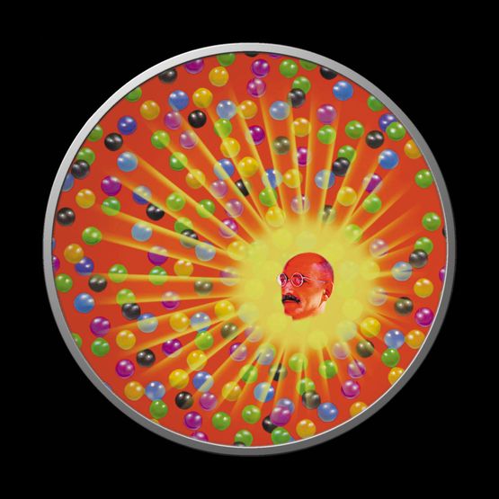 Gandhi They Made History by Iftikhar Dadi  Elizabeth Dadi contemporary artwork Mixed Media