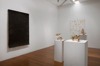 Contemporary art exhibition Lindy Lee Fire Over Heaven at Roslyn Oxley9 Gallery Sydney Australia