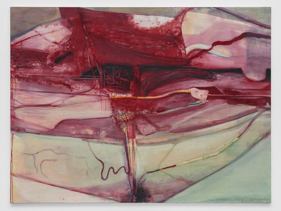 Encounter in the Mountains by Keunmin Lee contemporary artwork Painting