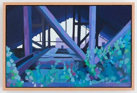 Odeon Theatre Christchurch 2011 by Chad Bevan contemporary artwork Painting