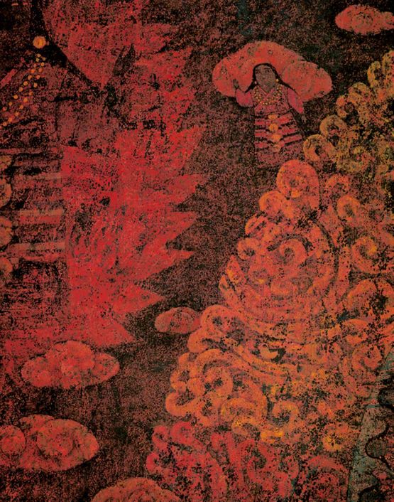 Flame by Xiong Wenyun contemporary artwork Painting