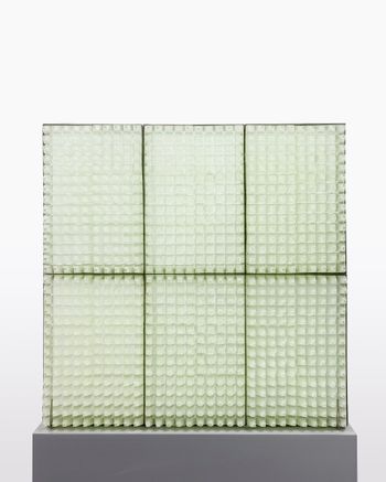 Prism pane No. 3.1 from the series Instruments of Viewing and Obscurity by Nazgol Ansarinia contemporary artwork sculpture