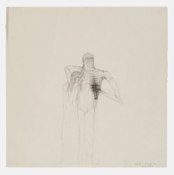 St. M. 29.10.1976 by Walter Pichler contemporary artwork Works on Paper