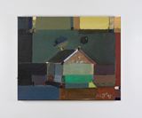 Bird House by Merlin James contemporary artwork painting
