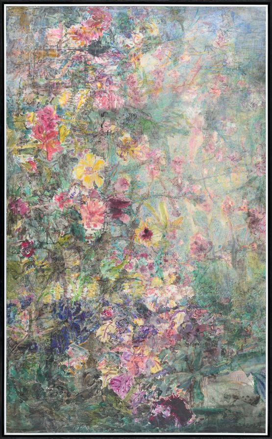Repay Spring Light  Tribute to Du Fu by Qi Lan contemporary artwork Works on Paper