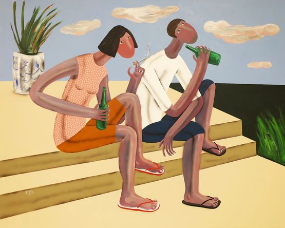 Garden of Eden by Kitti Narod contemporary artwork Painting