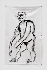 Untitled trans techno colloidal dub groove with endangered self portrait by Abraham Cruzvillegas contemporary artwork painting