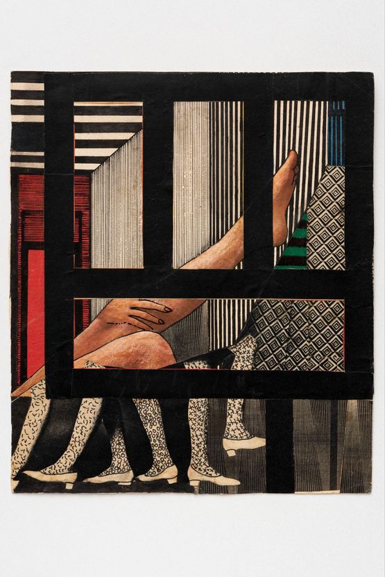 Untitled from the Path to the Superhuman Tie series by Wanda Pimentel contemporary artwork Works on Paper