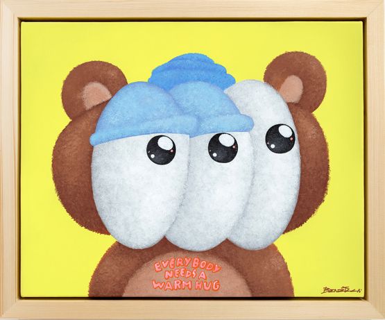 Bearhug by Parinya Sirisinsuk Benzilla contemporary artwork Painting