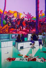 The Future Trauma The Past Paranoid by Zico Albaiquni contemporary artwork painting works on paper