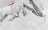 Thrown by Will Cotton contemporary artwork Painting