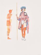Meeting San Rocco by Clive Van Den Berg contemporary artwork works on paper