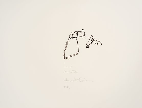 London at the Tate by Harold Cohen contemporary artwork Works on Paper