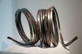 Three Indeterminate Lines by Bernar Venet contemporary artwork sculpture