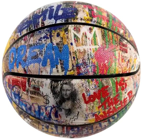 Basketball Collage by Mr. Brainwash contemporary artwork Mixed Media