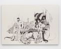 Moon loves water by Christian Santiago contemporary artwork Works on Paper