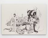 Moon loves water by Christian Santiago contemporary artwork works on paper drawing