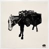 A Donkey in My Studio 07 by Sadik Kwaish Alfraji contemporary artwork Painting