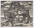 Animal Spirit yellow by Grayson Perry contemporary artwork Print