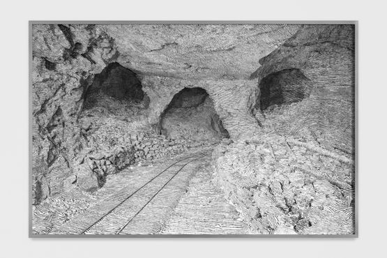 Landscape Painting Mine by Julius Von Bismarck contemporary artwork Print