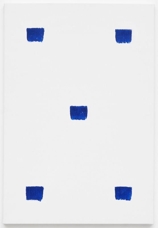 Empreintes de pinceau n50 repetees a intervalles reguliers de 30 cm by Niele Toroni contemporary artwork Painting