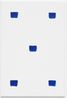Empreintes de pinceau n50 repetees a intervalles reguliers de 30 cm by Niele Toroni contemporary artwork Painting