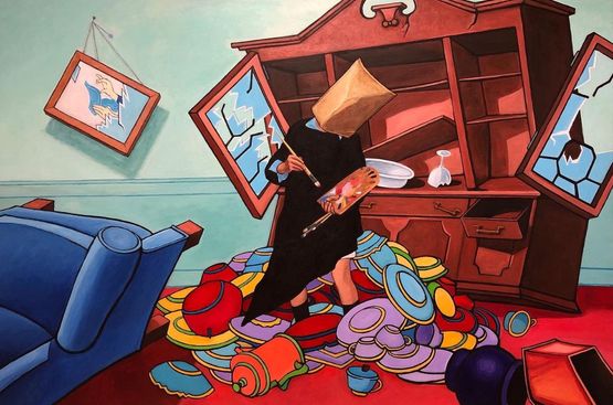 Painter by Ebosi Yuasa contemporary artwork Painting