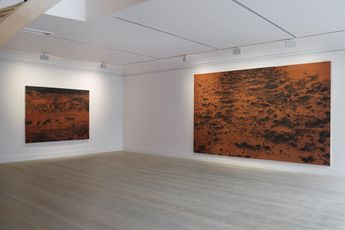 Contemporary art exhibition Saad Qureshi time  memory  landscape at Gazelli Art House London United Kingdom