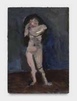 Standing Nude 2 by Janice Nowinski contemporary artwork painting works on paper