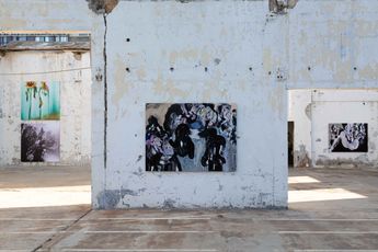 Contemporary art exhibition Ziad Antar Hatem Imam Time of Flowers  I Saw It In A Cave at PSLab Mar Mikhael Beirut Lebanon