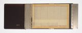 Circuit Schedule Index Binder by Daniel Turner contemporary artwork drawing mixed media sculpture