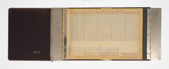 Circuit Schedule Index Binder by Daniel Turner contemporary artwork Sculpture